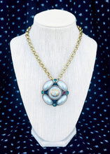 Load image into Gallery viewer, X~Large Repurposed Crystal Interlocking GG Gucci Hardware Toggle Necklace