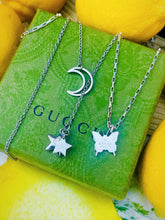 Load image into Gallery viewer, Repurposed Gucci Medium .925 Sterling Silver Butterfly Necklace