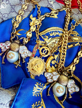 Load image into Gallery viewer, *Very Rare* Large Repurposed 1980’s *New Vintage* CC Coin &amp; Cameo Statement Convertible 3~in~1 Chain~Belt/Necklace