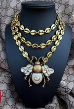 Load image into Gallery viewer, X~Large Repurposed *Rare*Gucci Bee 3~in~1 Convertible Statement Necklace