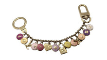 Load image into Gallery viewer, Repurposed Louis Vuitton Signature Flower Coin Gemstone Candy Necklace