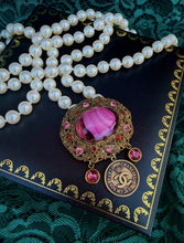 Load image into Gallery viewer, *Very Rare One of a Kind* X~Large* Repurposed Paris CC Coin Pearl Like Convertible Vintage Brooch/Belt/ Necklace