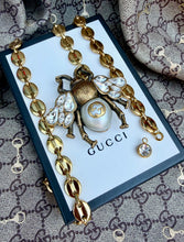 Load image into Gallery viewer, X~Large Repurposed *Rare*Gucci Bee 3~in~1 Convertible Statement Necklace