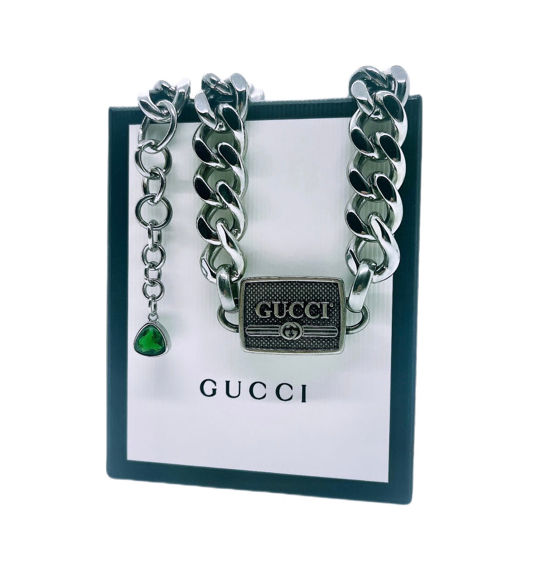 *Very Rare*Repurposed Gucci Hardware Chunky Link Necklace