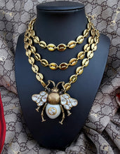 Load image into Gallery viewer, X~Large Repurposed *Rare*Gucci Bee 3~in~1 Convertible Statement Necklace