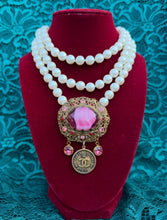 Load image into Gallery viewer, *Very Rare One of a Kind* X~Large* Repurposed Paris CC Coin Pearl Like Convertible Vintage Brooch/Belt/ Necklace