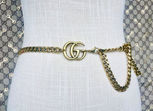Repurposed Gucci Interlocking GG Convertible 3~in~1 Chain Belt/Necklace