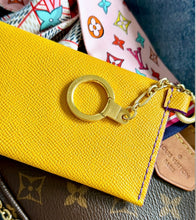 Load image into Gallery viewer, Repurposed Louis Vuitton Embossed Vernis Purple Leather Card Holder
