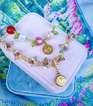 Load image into Gallery viewer, Repurposed Louis Vuitton Signature Flower Coin Vintage Flowers Necklace
