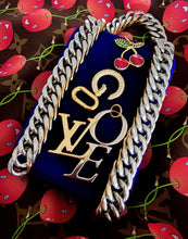 Load image into Gallery viewer, X~Large 4~in 1  Repurposed Louis Vuitton Two~Tone LoVe 🍒 Vintage Necklace