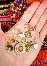 Load image into Gallery viewer, Repurposed .925 Sterling Gucci Butterfly Charm Hand~Beaded 8mm Tourmaline Necklace