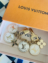 Load image into Gallery viewer, Repurposed Large Louis Vuitton Trunks &amp; Bags White~Gold Reversible Bracelet