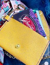Load image into Gallery viewer, Repurposed Louis Vuitton Embossed Vernis Purple Leather Card Holder