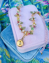 Load image into Gallery viewer, Repurposed Louis Vuitton Signature Flower Coin Vintage Flowers Necklace