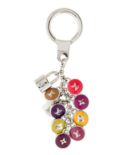 Load image into Gallery viewer, Repurposed Silver &amp; Magenta Louis Vuitton Coin Hand~Beaded 8mm Tourmaline Necklace