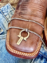 Load image into Gallery viewer, Repurposed Vintage Ferragamo Hardware Ball Chain Necklace
