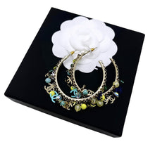 Load image into Gallery viewer, Repurposed Mini CC Charm Crystal Pavé Ice Cream 🍦 Cone Necklace