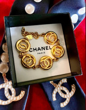 Load image into Gallery viewer, *Very Rare* X~Large Repurposed 1980’s *New Vintage* CC Coin &amp; Cross Statement Necklace