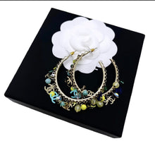 Load image into Gallery viewer, Repurposed CC Cut~Charm &amp; Crystal Pavè Ice Skate/Snowflake Necklace