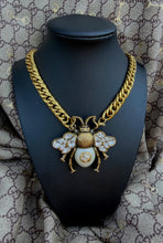 Load image into Gallery viewer, X~Large Repurposed *Rare*Gucci Bee 3~in~1 Convertible Statement Necklace