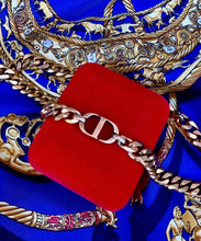 Load image into Gallery viewer, Repurposed Christian Dior CD Charm Adjustable Necklace