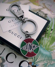 Load image into Gallery viewer, *Rare* Repurposed Red &amp; Green Sparkly Gucci Coin Bracelet