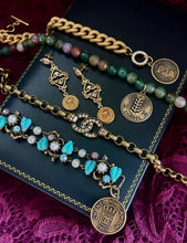 Load image into Gallery viewer, *One of a Kind* Repurposed CC Paris France Coin Vintage Toggle Bracelet