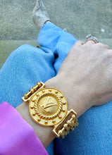Load image into Gallery viewer, *One of a Kind* X~Large Repurposed Vintage Louis Vuitton Hardware Statement Bracelet