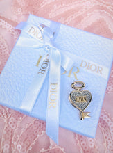 Load image into Gallery viewer, *Very Rare*Repurposed Christian Dior Pavè Crystal Heart~Key Charm Convertible Necklace *CD BOX is Included*