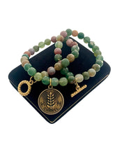 Load image into Gallery viewer, *One of a Kind* Repurposed CC Coin Vintage Gemstones Toggle Bracelet