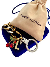 Load image into Gallery viewer, Repurposed Louis Vuitton Keyring Mix Metals Charm Bracelet