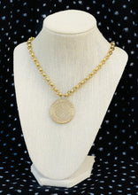 Load image into Gallery viewer, X~Large Repurposed Louis Vuitton Trunks &amp; Bags Reversible Coin Necklace