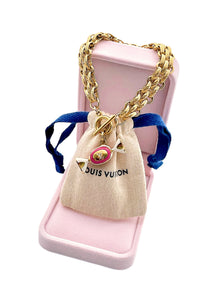Repurposed Vintage Louis Vuitton Reversible Candy Charm Toggle Bracelet