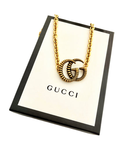Custom Order Repurposed GG Hardware Necklace