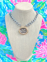 Load image into Gallery viewer, Repurposed Mixed Metals Vintage Gucci Charm Necklace