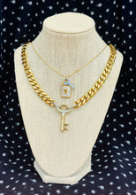 Load image into Gallery viewer, Repurposed Louis Vuitton Key Charm Mixed Metals Necklace