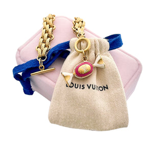 Repurposed Louis Vuitton Reversible Candy Charm Toggle Bracelet