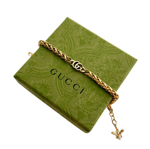 Repurposed Interlocking GG Gucci Charm  Bracelet