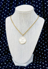 Load image into Gallery viewer, Large Repurposed Louis Vuitton Paris~London Coin Convertible Necklace/Bracelet