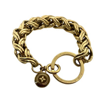 Load image into Gallery viewer, Repurposed Louis Vuitton Vintage Keyring Charm Bracelet