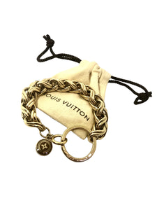 Repurposed Louis Vuitton Vintage Keyring Charm Bracelet