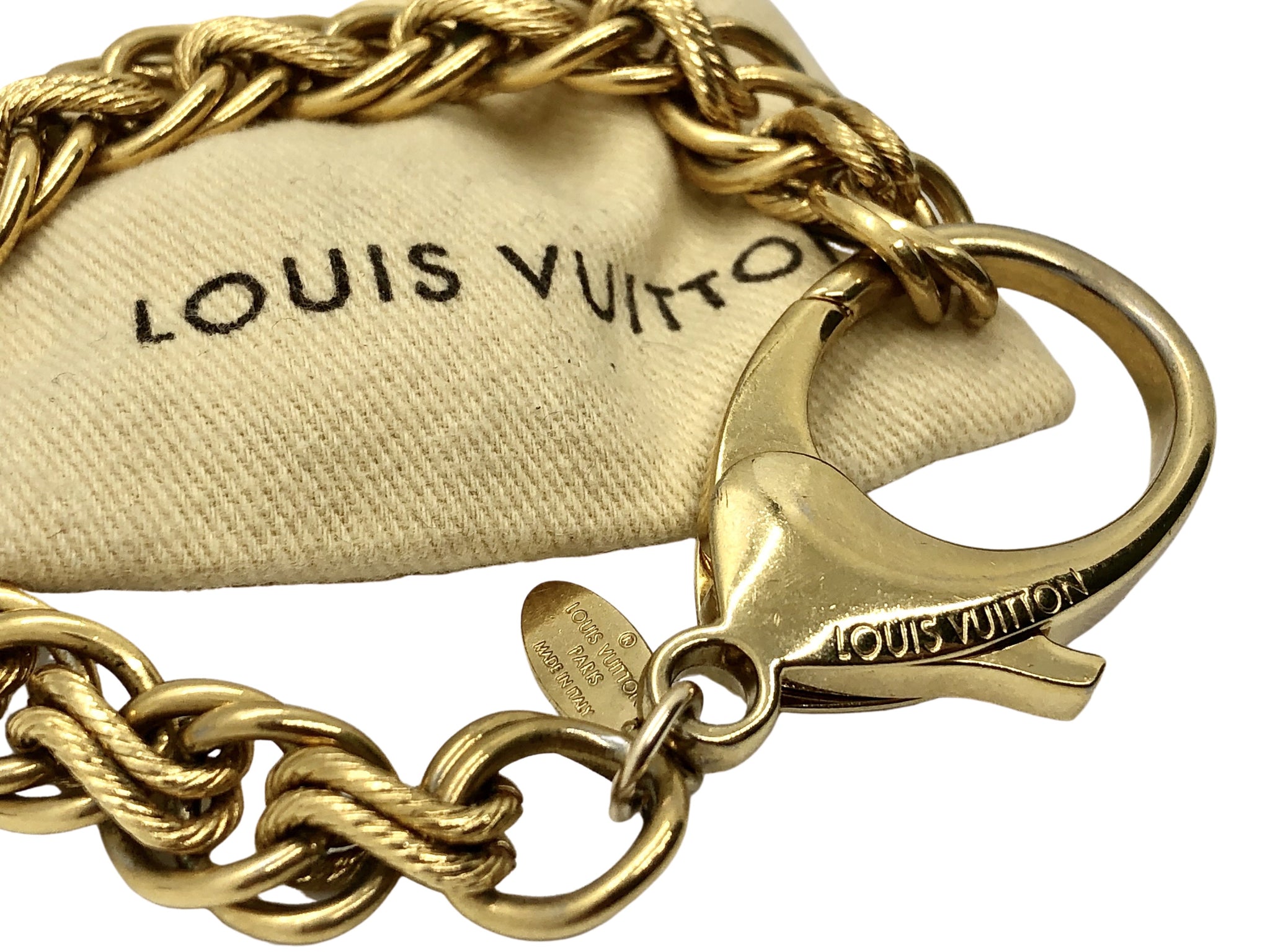 Louis Vuitton bloom bracelet gold plated 24k gold