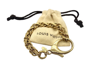 Repurposed Vintage Louis Vuitton Gold Clasp Double Link Bracelet
