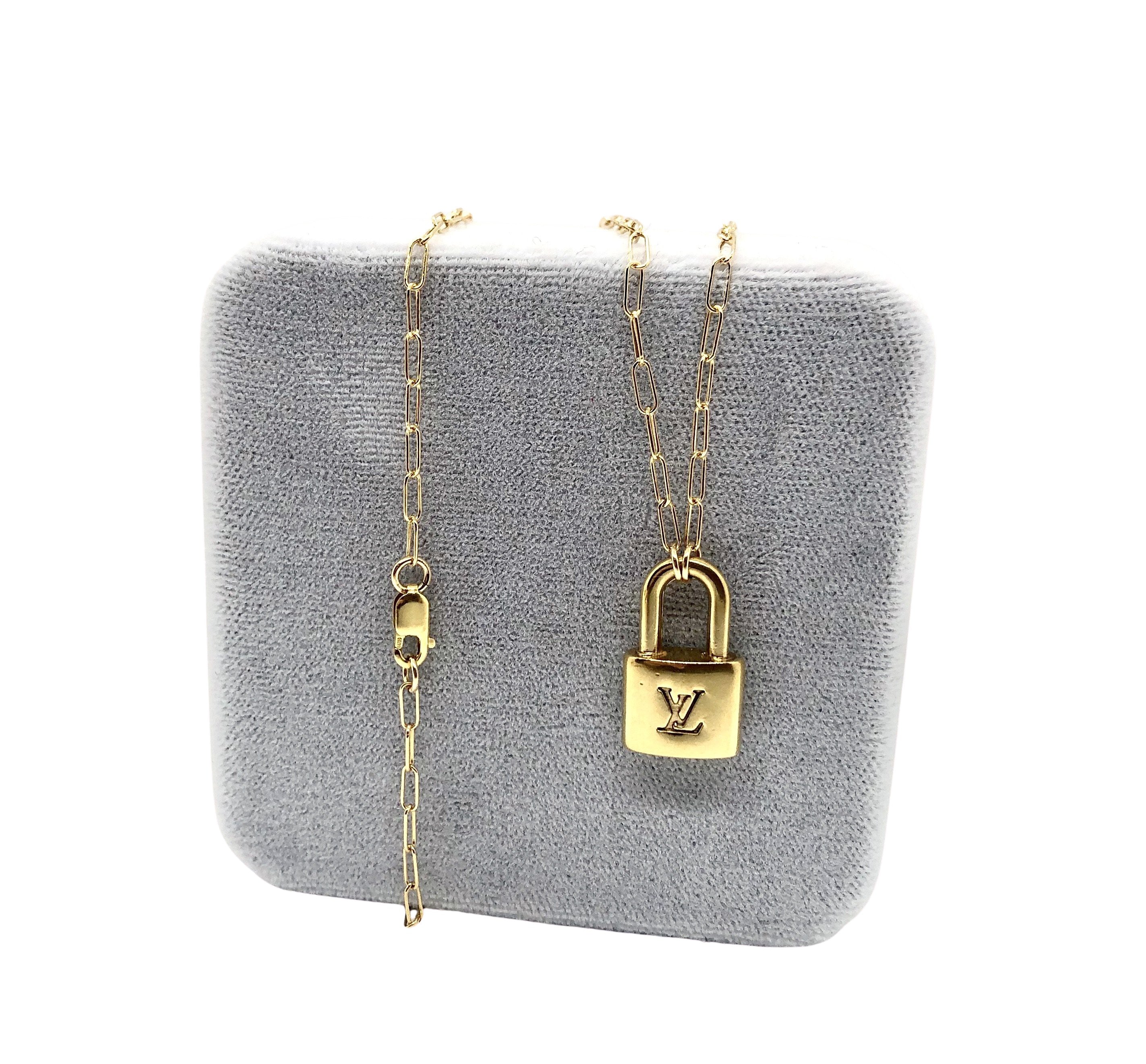 Authentic Louis Vuitton Repurposed Beige Gold Miss LV Necklace — LUXE  Reworked