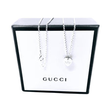 Load image into Gallery viewer, Repurposed Gucci Small Heart Charm Sterling Silver Necklace
