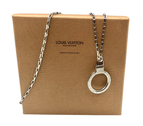 Repurposed Louis Vuitton Keychain Necklace
