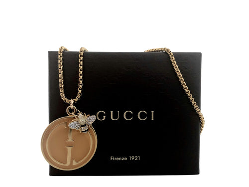Repurposed 1990’s Gucci Bee Reversible Necklace