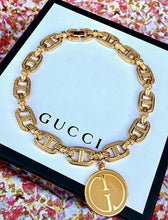 Load image into Gallery viewer, Repurposed 1990’s Gucci Mariner Link Textured Necklace