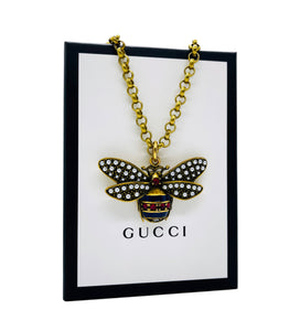 Repurposed X~Large *Very Rare* Gucci Bee Charm Statement Necklace