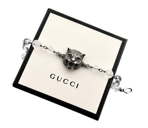 Rare Gucci Tiger Head Repurposed Bracelet